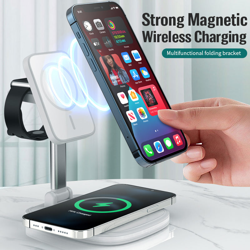 Gembliss™ 3 in 1 Magnetic Folding Wireless Charger