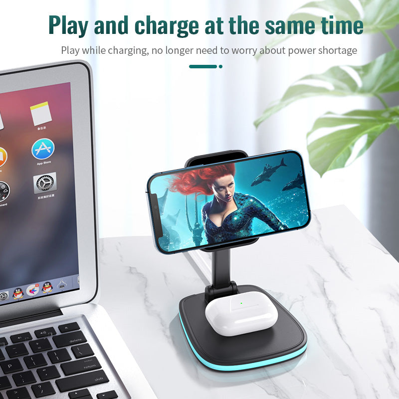 Gembliss™ 3 in 1 Magnetic Folding Wireless Charger